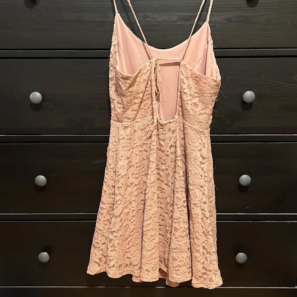 Forever 21, M, lace mauve pink dress - Picture 2 of 2